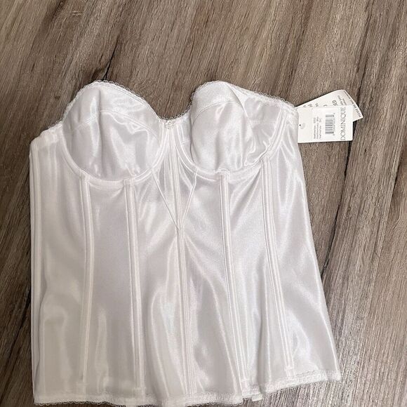 NWT Dominique Intimate Apparel Corset Bridal Bustier White Underwire Size 34C - Picture 2 of 7